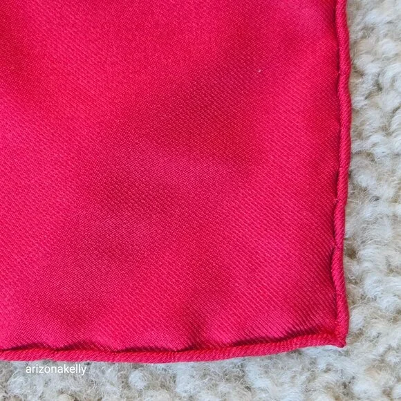 Hermès 'Les Tambours' Silk Scarf Red